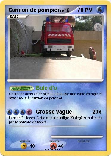 Pokemon Camion de pompier
