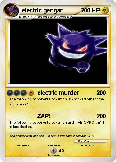 Pokemon electric gengar