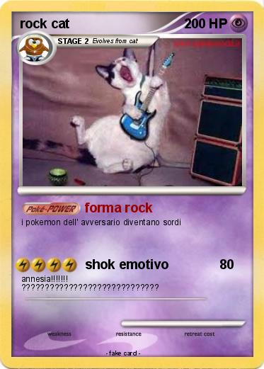 Pokemon rock cat