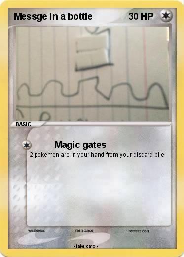 Pokemon Messge in a bottle