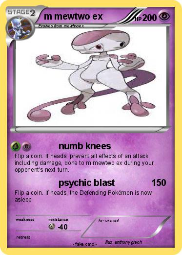 Pokemon m mewtwo ex