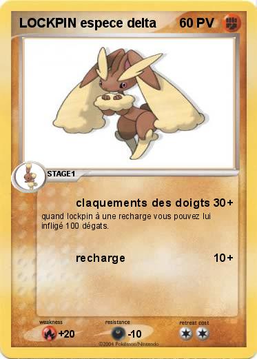 Pokemon LOCKPIN espece delta