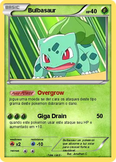 Pokemon Bulbasaur