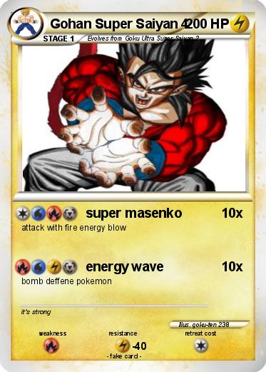 Pokemon Gohan Super Saiyan 4