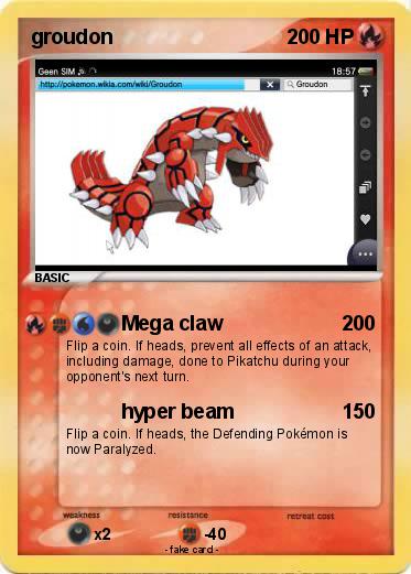 Pokemon groudon