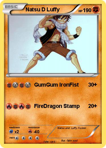 Pokemon Natsu D Luffy