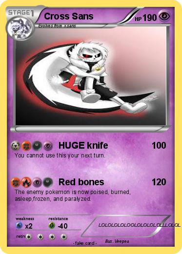 Pokemon Cross Sans
