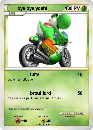 Pokemon bye bye yoshi