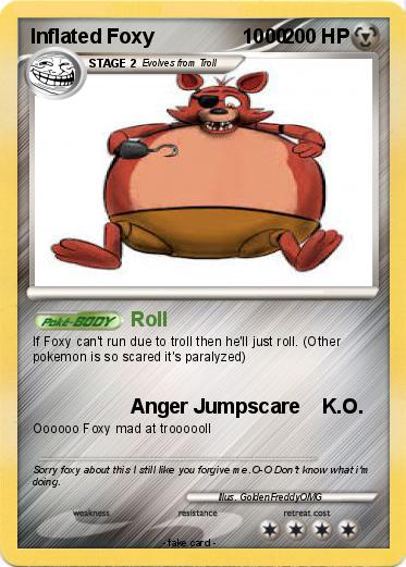 Pokemon Inflated Foxy                1000