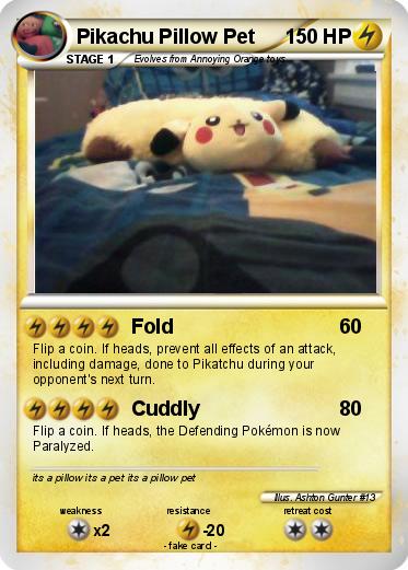 Pokemon Pikachu Pillow Pet