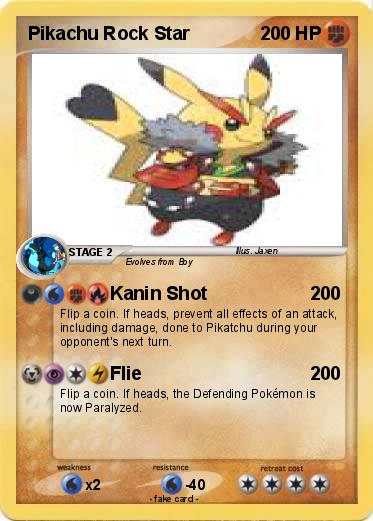 Pokemon Pikachu Rock Star
