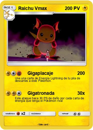 Pokemon Raichu Vmax