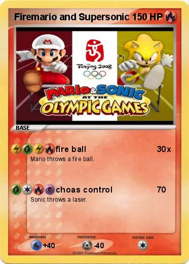 Pokemon Firemario and Supersonic