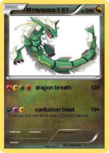 Pokemon M rayquaza Y EX