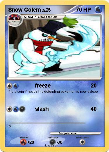 Pokemon Snow Golem