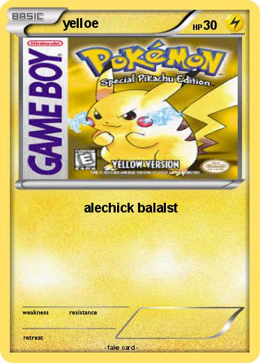 Pokemon yelloe