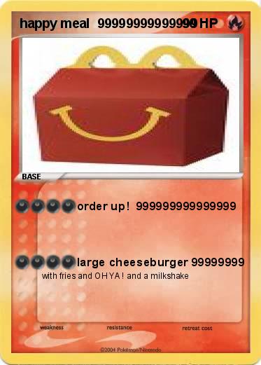Pokemon happy meal  99999999999999