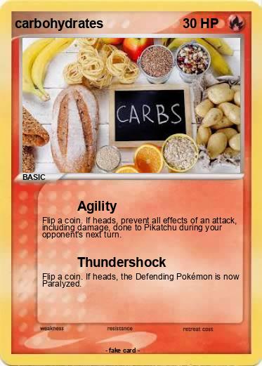 Pokemon carbohydrates