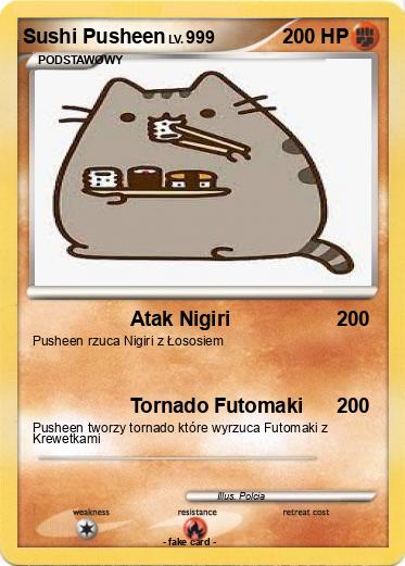 Pokemon Sushi Pusheen