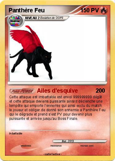 Pokemon Panthère Feu