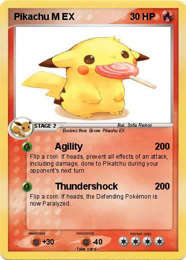 Pokemon Pikachu M EX