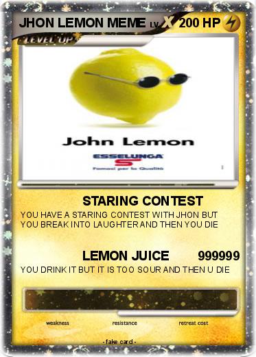 Pokemon JHON LEMON MEME