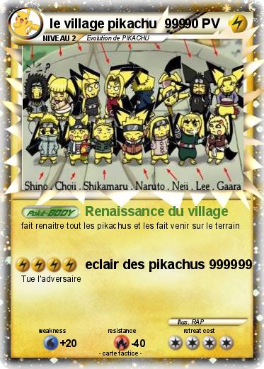 Pokemon le village pikachu  999