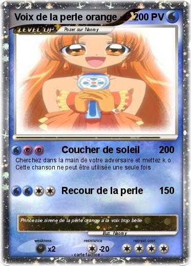 Pokemon Voix de la perle orange