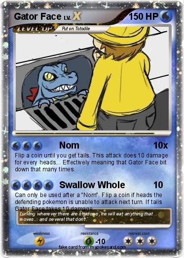 Pokemon Gator Face