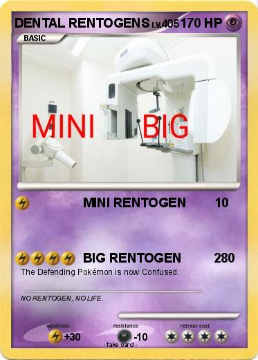 Pokemon DENTAL RENTOGENS