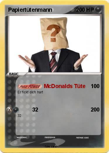 Pokemon Papiertütenmann