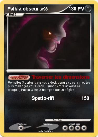 Pokemon Palkia obscur