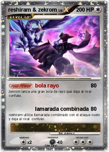Pokemon reshiram & zekrom