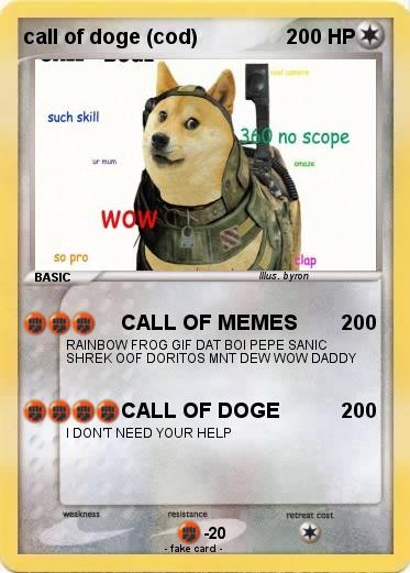 Pokemon call of doge (cod)