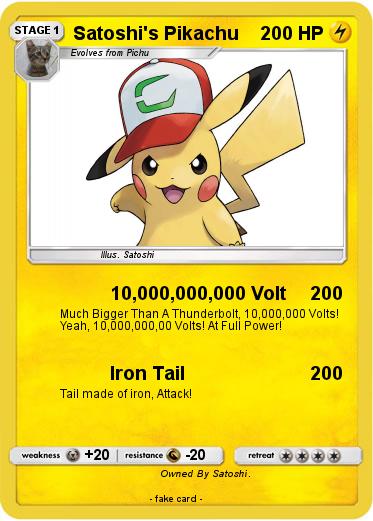 Pokemon Satoshi's Pikachu