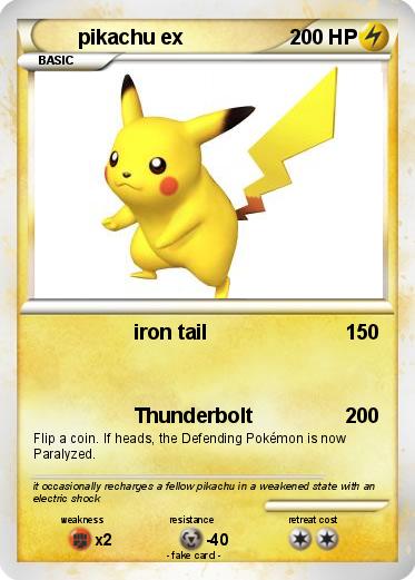 Pokemon pikachu ex