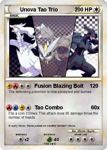Pokemon Unova Tao Trio