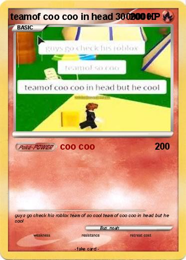 Pokemon teamof coo coo in head 30000000