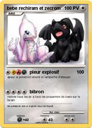 Pokemon bebe rechiram et zecrom