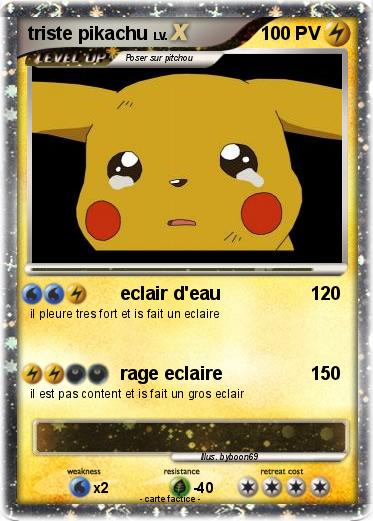 Pokemon triste pikachu