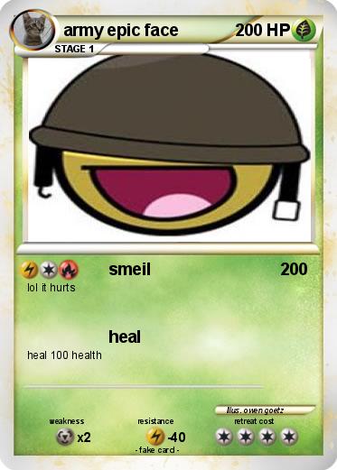 Pokemon army epic face