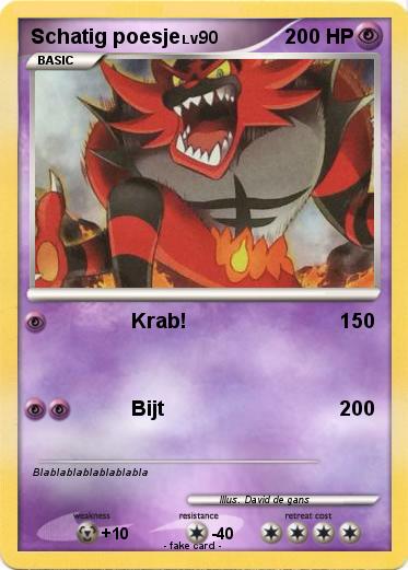 Pokemon Schatig poesje
