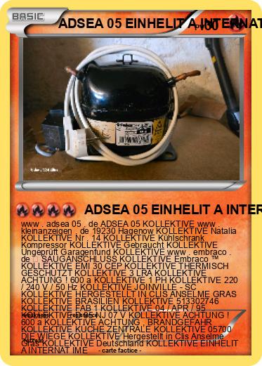 Pokemon ADSEA 05 EINHELIT A INTERNAT IME