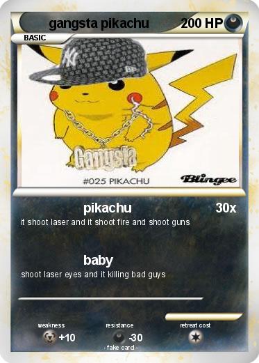 Pokemon gangsta pikachu