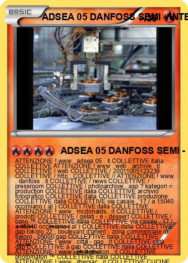 Pokemon ADSEA 05 DANFOSS SEMI - INTERNATO 3 IME ITALIA