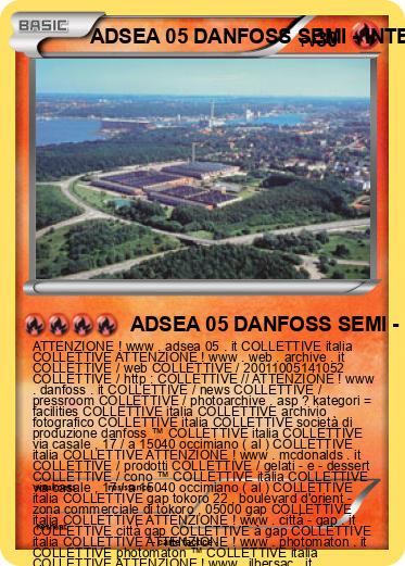 Pokemon ADSEA 05 DANFOSS SEMI - INTERNATO 3 IME ITALIA