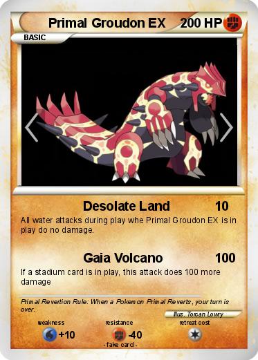 Pokemon Primal Groudon EX