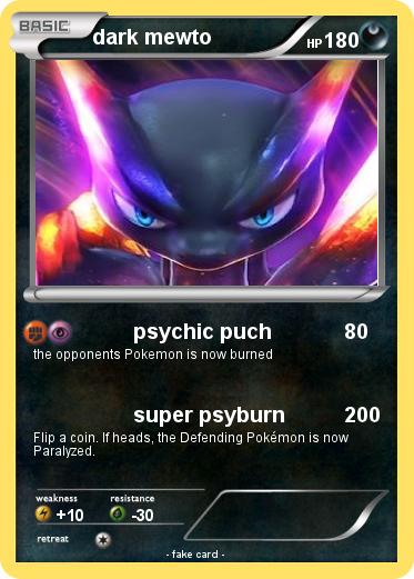 Pokemon dark mewto