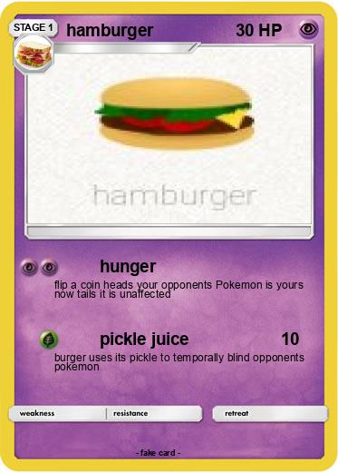 Pokemon hamburger