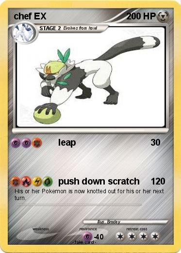 Pokemon chef EX
